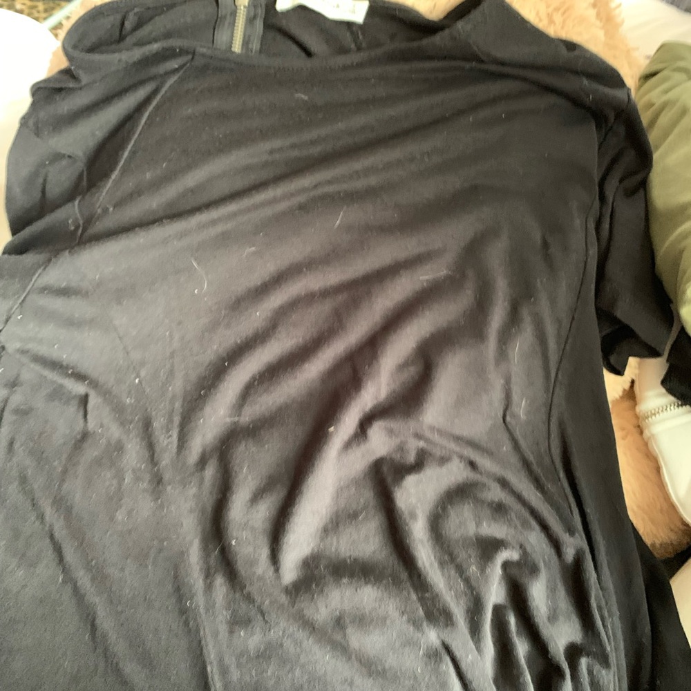 all black airy abercrombie and fitch dress
